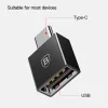 Baseus Adapter USB Type C csatlakozó - USB-A aljzat 2,4A fekete (CATJ-6953156270336 5 kép