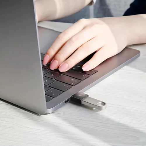 Baseus Adapter USB Type C csatlakozó - USB-A aljzat 2,4A fekete (CATJ-6953156270336 6 kép