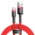 Baseus Cafule Nylon harisnyázott USB/USB-C kábel QC3.0 3A 0,5 m piros