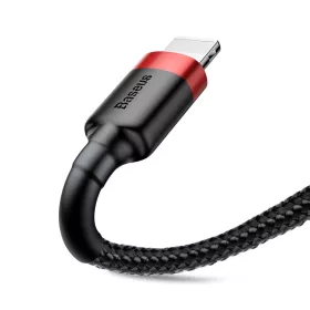Baseus Cafule Nylon harisnyázott USB/Lightning kábel QC3.0 2.4A 0.5m-6953156274945 2 kép