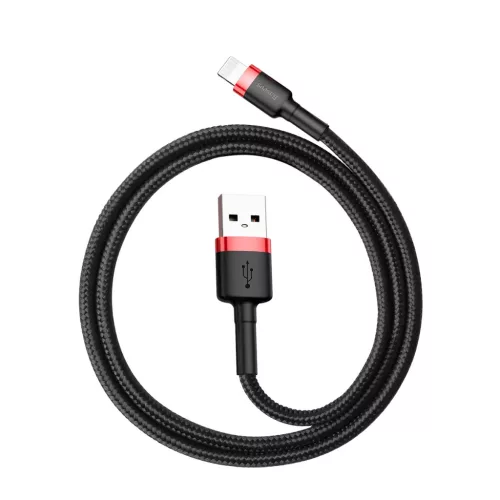Baseus Cafule Nylon harisnyázott USB/Lightning kábel QC3.0 2.4A 0.5m-6953156274945 4 kép