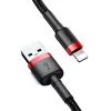 Baseus Cafule Nylon harisnyázott USB/Lightning kábel QC3.0 2.4A 0.5m-6953156274945 5 kép