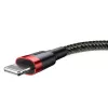 Baseus Cafule Nylon harisnyázott USB/Lightning kábel QC3.0 2.4A 0.5m-6953156274945 6 kép