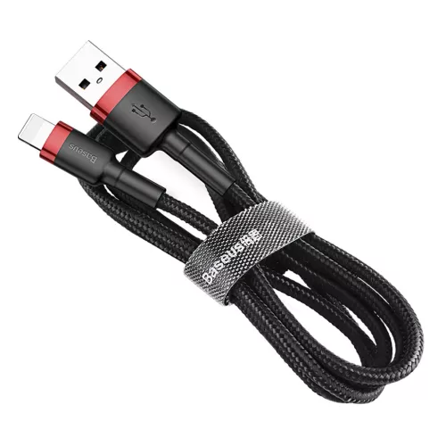 Baseus Cafule Nylon harisnyázott USB/Lightning kábel QC3.0 2.4A 0.5m-6953156274945 7 kép