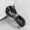 Baseus Cafule Nylon harisnyázott USB/USB-C kábel QC3.0 3A 0,5 m feke-6953156278189 2 kép