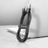 Baseus Cafule Nylon harisnyázott USB/USB-C kábel QC3.0 3A 0,5 m feke-6953156278189 5 kép