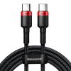 Baseus Cafule Nylon harisnyázott USB-Type C/USB-Type C kábel PD2.0 1-6953156216372 1 kép