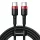 Baseus Cafule Nylon harisnyázott USB-Type C/USB-Type C kábel PD2.0 100W 20V 5A 2 m fekete/piros
