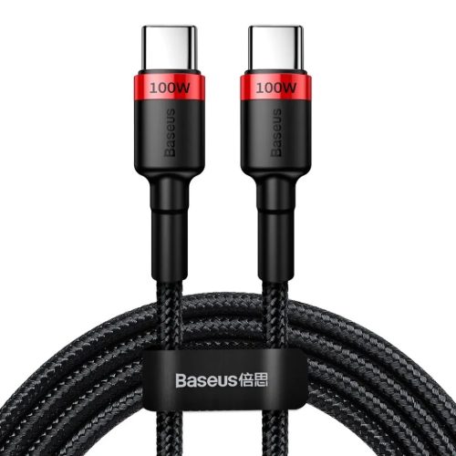 Baseus Cafule Nylon harisnyázott USB-Type C/USB-Type C kábel PD2.0 1-6953156216372 1 kép