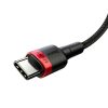 Baseus Cafule Nylon harisnyázott USB-Type C/USB-Type C kábel PD2.0 1-6953156216372 3 kép
