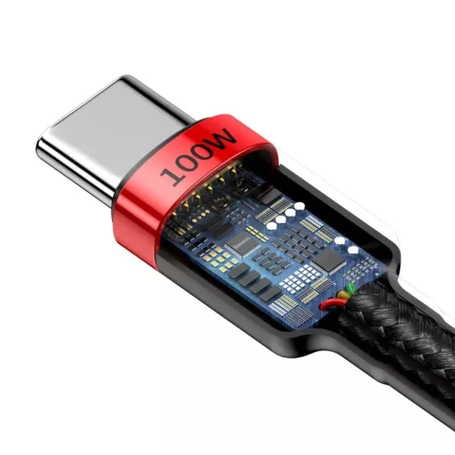 Baseus Cafule Nylon harisnyázott USB-Type C/USB-Type C kábel PD2.0 1-6953156216372 5 kép