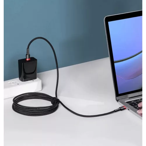 Baseus Cafule Nylon harisnyázott USB-Type C/USB-Type C kábel PD2.0 1-6953156216372 7 kép