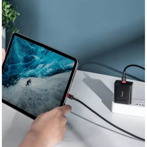 Baseus Cafule Nylon harisnyázott USB-Type C/USB-Type C kábel PD2.0 1-6953156216372 10 kép