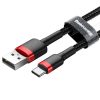 Baseus Cafule Nylon harisnyázott USB/USB-Type C kábel QC3.0 3A 1m fe-6953156278219 3 kép