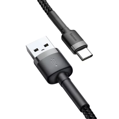 Baseus Cafule Nylon harisnyázott USB/USB-Type C kábel QC3.0 3A 1m fe-6953156278202 4 kép