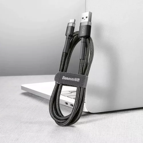 Baseus Cafule Nylon harisnyázott USB/USB-Type C kábel QC3.0 3A 1m fe-6953156278202 8 kép
