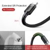 Baseus Cafule Nylon harisnyázott USB/USB-Type C kábel QC3.0 3A 1m fe-6953156278202 10 kép