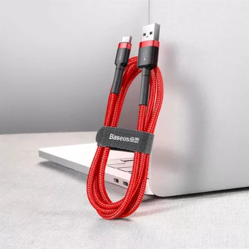 Baseus Cafule Nylon harisnyázott USB/USB-Type C kábel QC3.0 2A 2m pi-6953156278226 3 kép