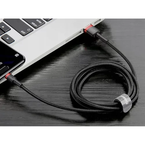 Baseus Cafule Nylon harisnyázott USB/USB-Type C kábel QC3.0 2A 2m pi-6953156278226 6 kép