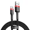 Baseus Cafule Nylon harisnyázott USB/USB-Type C kábel QC3.0 2A 2m fe-6953156278240 1 kép