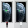 USB/USB-Type C/ Lightning kábel 18W 2,4A 480 Mbps 1,2m szürke Baseus-6953156220706 9 kép