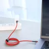 USB-C - USB-C kábel PD2.0 60W 20V 3A QC3.0 1m piros Baseus Cafule Nyl-6953156285194 7 kép