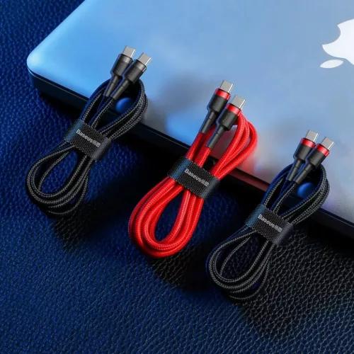 Baseus Cafule Nylon harisnyázott USB-Type C/USB-Type C kábel PD PD2.-6953156285200 8 kép
