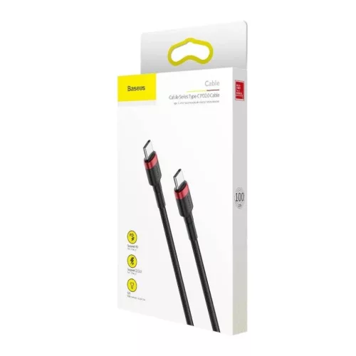 Baseus Cafule Nylon harisnyázott USB-Type C/USB-Type C kábel PD2.0 6-6953156285217 3 kép