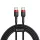 Baseus Cafule kábel USB Type-C - USB Type-C - PD 2.0 60W 3A QC 3.0 2m fekete/ piros