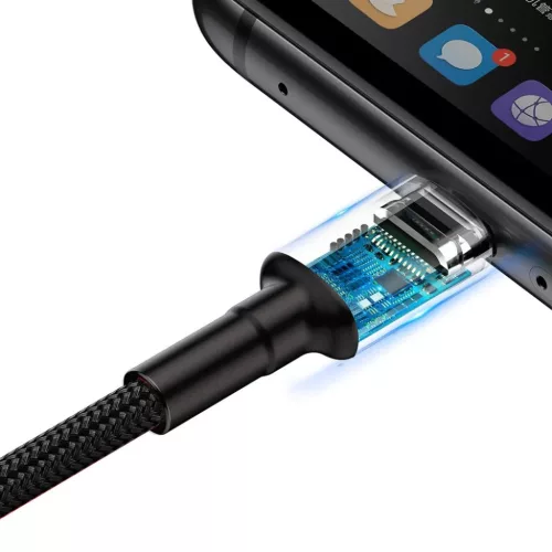 Baseus Caful HW gyorstöltő kábel USB/USB Type-C kábel 40W 1m szür-6953156293564 5 kép