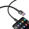 Baseus Caful HW gyorstöltő kábel USB/USB Type-C kábel 40W 1m szür-6953156293564 7 kép