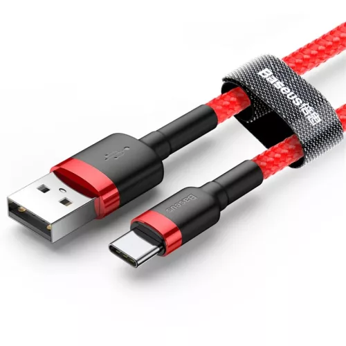 Baseus Cafule Nylon harisnyázott USB/USB-Type C kábel QC3.0 2A 3m pi-6953156296336 2 kép