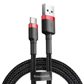 Baseus Cafule Nylon harisnyázott USB/USB-Type C kábel QC3.0 2A 3m fe-6953156296350 1 kép