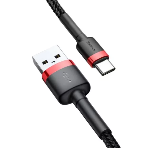 Baseus Cafule Nylon harisnyázott USB/USB-Type C kábel QC3.0 2A 3m fe-6953156296350 7 kép