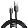 Baseus Cafule Nylon harisnyázott USB/USB-Type C kábel QC3.0 2A 3m fekete