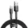 Baseus Cafule Nylon harisnyázott USB/USB-Type C kábel QC3.0 2A 3m fekete