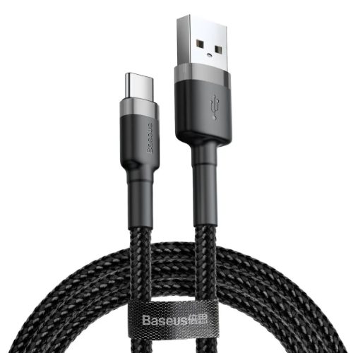 Baseus Cafule Nylon harisnyázott USB/USB-Type C kábel QC3.0 2A 3m fe-6953156296343 1 kép