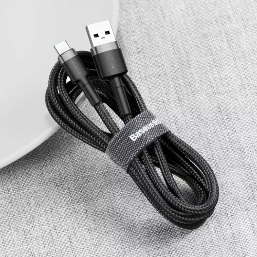 Baseus Cafule Nylon harisnyázott USB/USB-Type C kábel QC3.0 2A 3m fe-6953156296343 4 kép