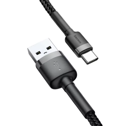 Baseus Cafule Nylon harisnyázott USB/USB-Type C kábel QC3.0 2A 3m fe-6953156296343 7 kép