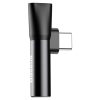 Baseus USB Type-C - Type-C + 3.5mm JACK audio Adapter fekete (CATL41-0-6953156282278 2 kép