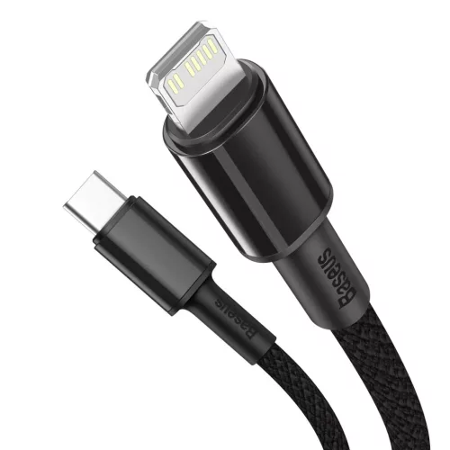 Baseus USB Type-C - Lightning kábel PD 20W 2m fekete (CATLGD-A01)-6953156231948 2 kép