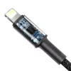 Baseus USB Type-C - Lightning kábel PD 20W 2m fekete (CATLGD-A01)-6953156231948 3 kép