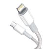 Baseus USB Type-C - Lightning kábel PD 20W 2m fehér (CATLGD-A02)-6953156231955 2 kép