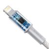 Baseus USB Type-C - Lightning kábel PD 20W 2m fehér (CATLGD-A02)-6953156231955 3 kép