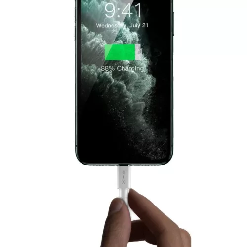 Baseus BMX MFI mini kábel USB Type-C PD 18W / Lightning 1.2m fehér-6928548565192 1 kép