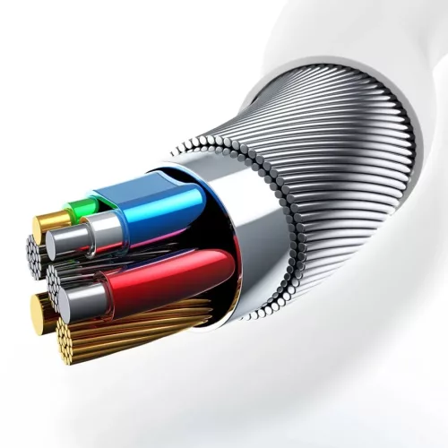 Baseus BMX MFI mini kábel USB Type-C PD 18W / Lightning 1.2m fehér-6928548565192 2 kép