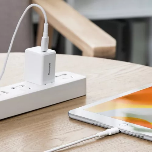 Baseus BMX MFI mini kábel USB Type-C PD 18W / Lightning 1.2m fehér-6928548565192 6 kép
