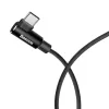 Baseus MVP 90 fokban döntött USB - USB Type-C kábel 1.5m fekete (CA-6953156268135 2 kép