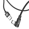 Baseus MVP 90 fokban döntött USB - USB Type-C kábel 1.5m fekete (CA-6953156268135 3 kép