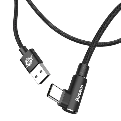 Baseus MVP 90 fokban döntött USB - USB Type-C kábel 1.5m fekete (CA-6953156268135 3 kép